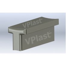 Puxador Cinza Pvc 256mm/400mm