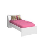 Cama de Solteiro com Baú 1245 Ilan Branco
