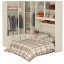 Guarda-Roupa de Canto com Espaço para Cama Box Padrão 1218D Direito Carvalho Claro