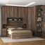 Guarda-Roupa de Canto com Cama Baú Queen-Size e Cantoneira 1219 San Remo