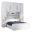 Guarda-roupa de Casal com Cama Bau Padrão 1220 Branco 