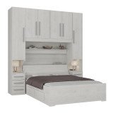 Guarda-roupa de Casal com Cama Bau Padrão 1220 Carvalho