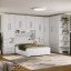 Guarda-Roupa de Canto Completo e com Cama Baú Queen Size 1222 Branco