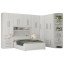 Guarda-Roupa de Canto Completo e com Cama Baú Queen Size 1222 Carvalho