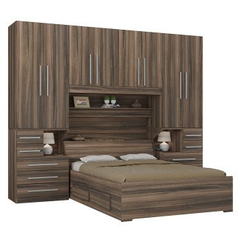 Guarda-roupa de Casal com Cama Bau 1223 San Remo
