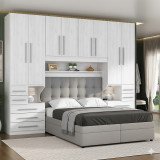 Guarda-roupa de Casal Padrão sem cama 1223S Carvalho Claro