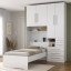Guarda-Roupa de Solteiro sem Cama 1225D Branco