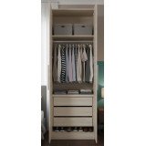 Guarda-Roupa de Solteiro Modular 1010 Carvalho