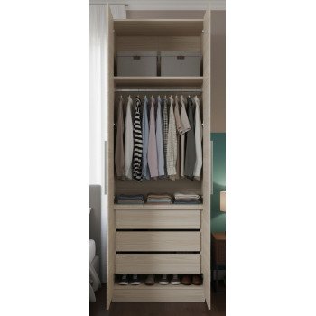 Guarda-Roupa de Solteiro Modular 1010 Carvalho
