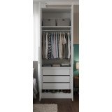 Guarda-Roupa de Solteiro Modular 1010 Branco