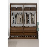 Guarda-Roupa de Casal Modular 4 Portas 1011 Ilan San Remo