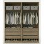 Guarda-Roupa de Casal Modular 4 Portas 1011 Ilan Castanho