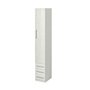 Guarda-Roupa Compacto Modular 1232 Direito Carvalho Claro