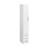 Guarda-Roupa Compacto Modular 1232 Esquerdo Branco