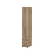 Guarda-Roupa Compacto Modular 1232 Direito Castanho