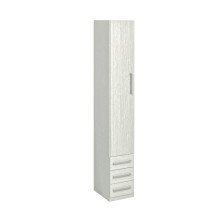 Guarda-Roupa Compacto Modular com Gavetas 1232 Esquerdo Carvalho Claro