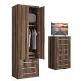 Guarda-Roupa de Solteiro 2 Portas Modular 1303 San Remo