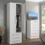 Guarda-Roupa de Solteiro 2 Portas Modular 1303 Carvalho