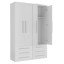 Guarda-Roupa de Casal Modular 1304 Ilan Branco