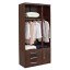 Guarda-Roupa de Solteiro 3 Portas com Sapateira 1307 San Remo
