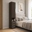 Guarda-Roupa Modular 1p Com Mesa de Cabeceira 1416 1416 Esquerdo San Remo